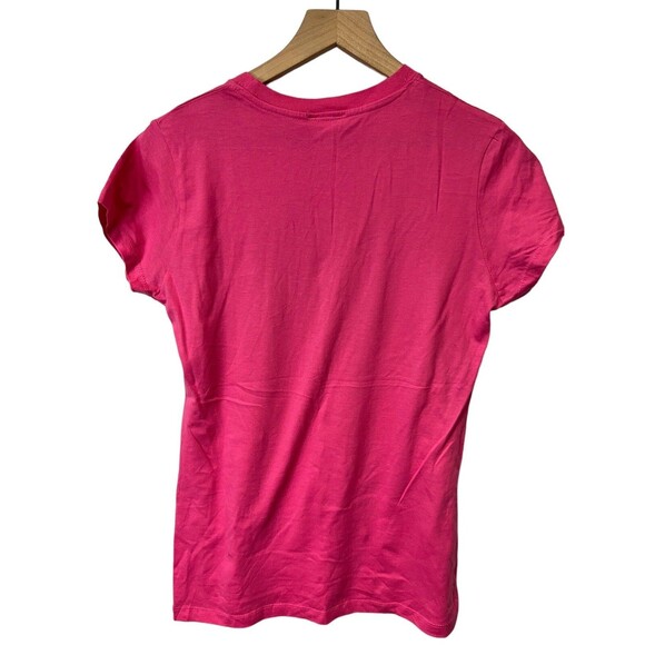 PLAYBOY Rare Vintage Y2K NWT Pink Silver Rhinestone Bling Sexy Tee Shirt XL - Picture 7 of 11